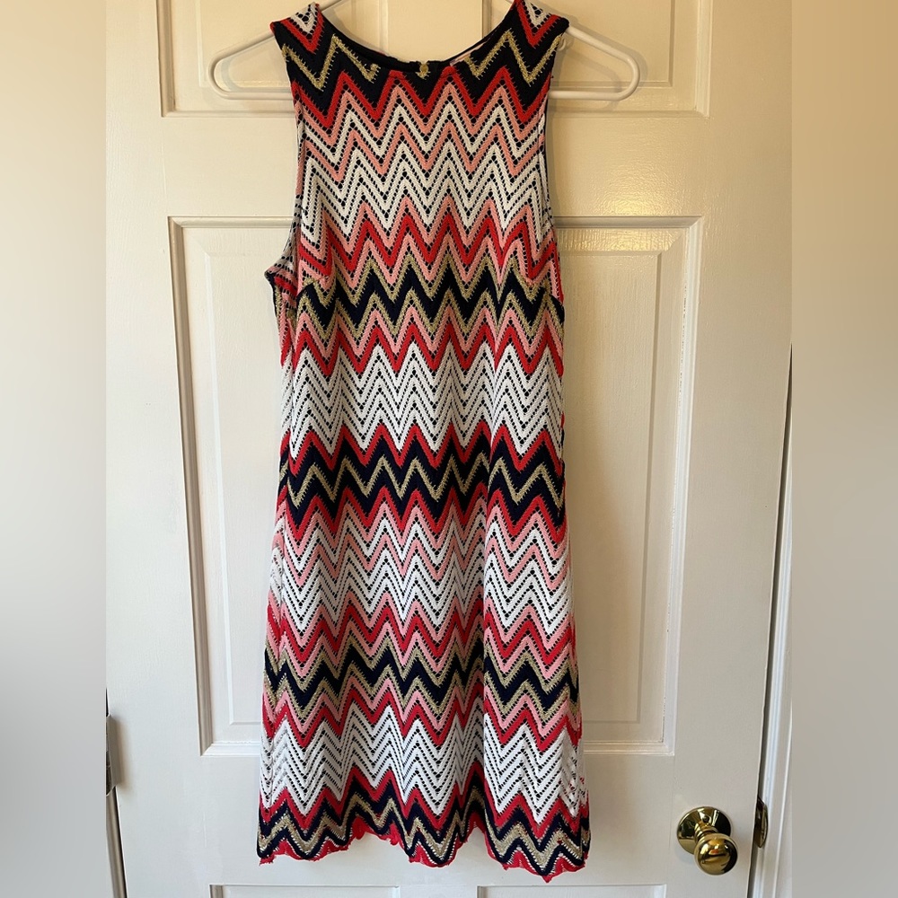 Colorful Crochet Mini Dress
